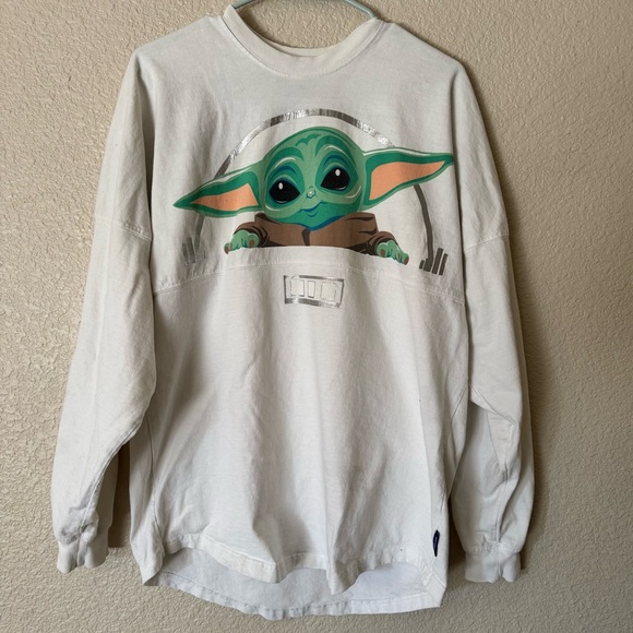 Disney Tops - Baby Yoda The Bounty Women’s Spirit Jersey Size Medium